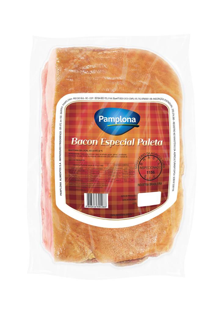 Pamplona bacon especial de paleta fracionado (embalagem: 900 g aprox)