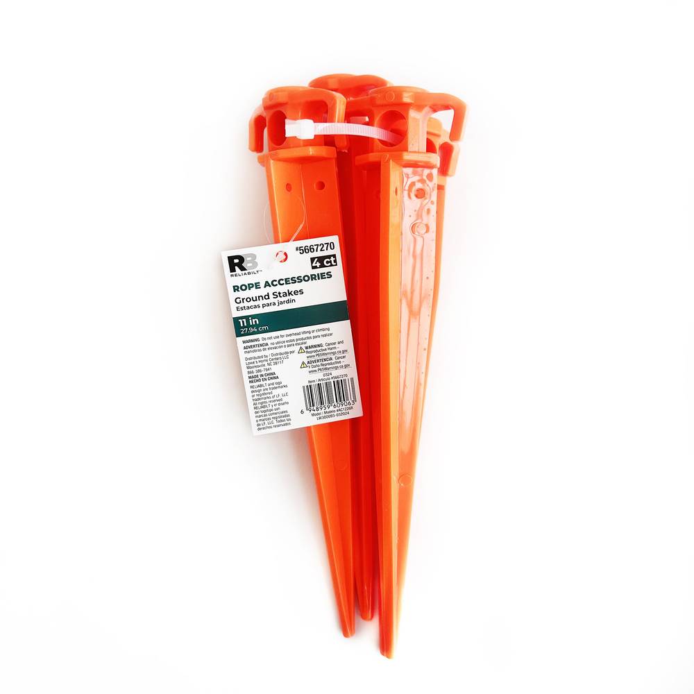 RELIABILT 4-Pack 11-in Plastic Plant Support Landscape Stake | AC1226R