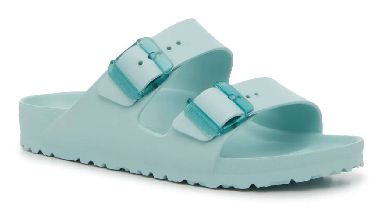 Birkenstock Arizona Essential Slide Sandal - Women's (Light Green Medium - EU 39 / US Women's 8-8.5 / Men's 6-6.5)