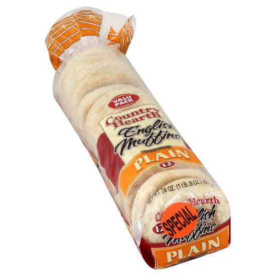 Country Hearth Plain English Muffins (12 ct)
