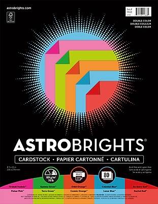 Astrobrights Cardstock Paper (8.5"x11"/assorted)
