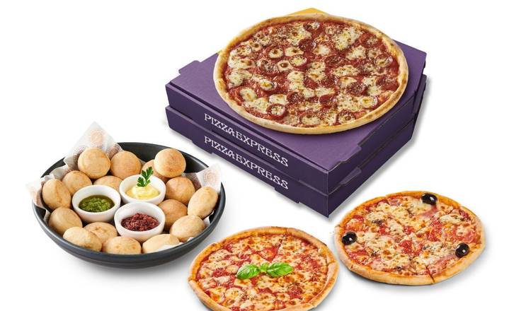 Family Four-piece (Large Starter, 2 Piccolo & 2 Classic Pizzas)