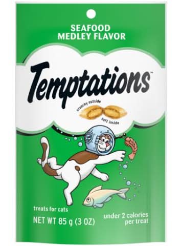 Whiskas Temptations Seafood Medley Treats For Cats (0.09 kg)