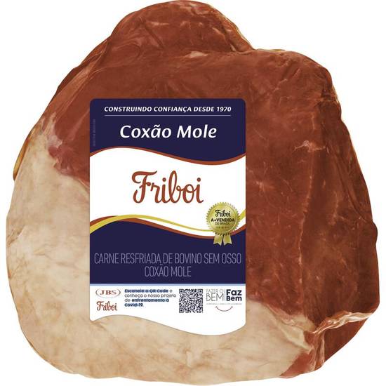 Friboi coxão mole bovino sem osso resfriado (embalagem: 1,9 kg aprox)