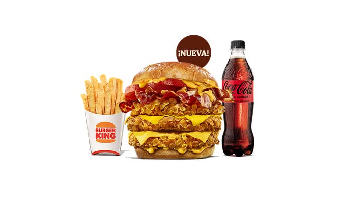 Menú Grande Duo Bacon Cheddar (3 pollos)