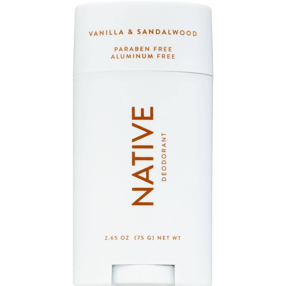 Native Vanilla & Sandalwood Deodorant Stick, 2.65 Oz