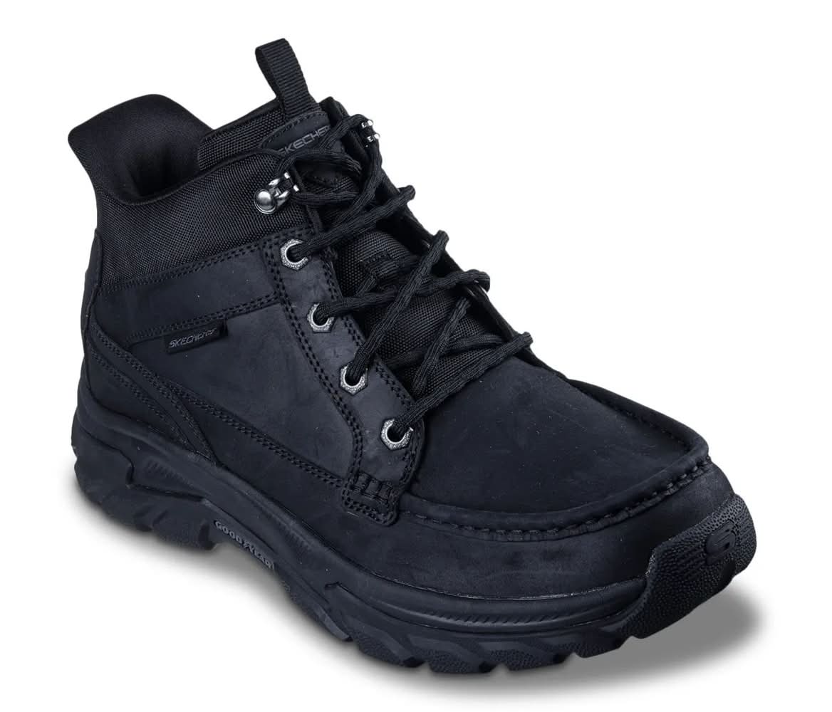 Skechers Slip-Ins Relaxed Fit: Respected 2.0 Hagler Boot - Men's (Black Extra Wide - 12)