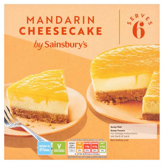 Sainsbury's Mandarin Cheesecake 500g
