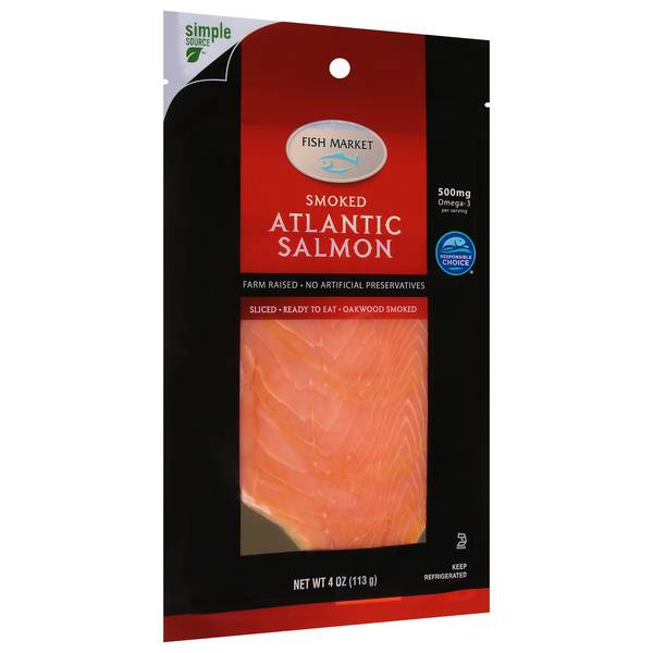 Hy-Vee Fish Market Smoked Atlantic Salmon (4 oz)