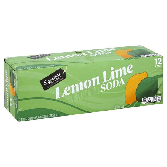 Signature Select Lemon Lime Soda (12 x 12 fl oz)