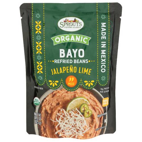 Sprouts Organic Jalapeno Lime Bayo Refried Beans