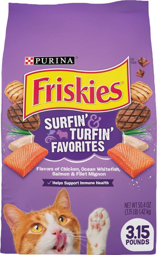 Friskies Surfin' & Turfin' Favorites Dry Cat Food