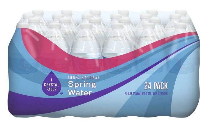 Crystal Falls Spring Water (24 pack, 18.87 fl oz)