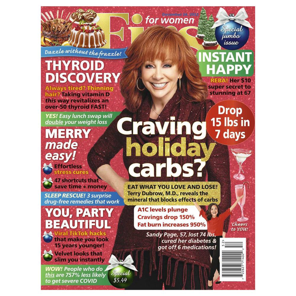 First For Women Craving Holiday Carbs? Magazine