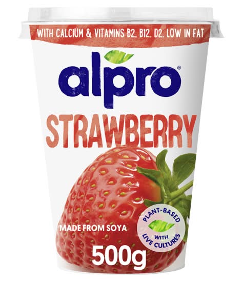 Alpro Strawberry Yoghurt Alternative (500g)