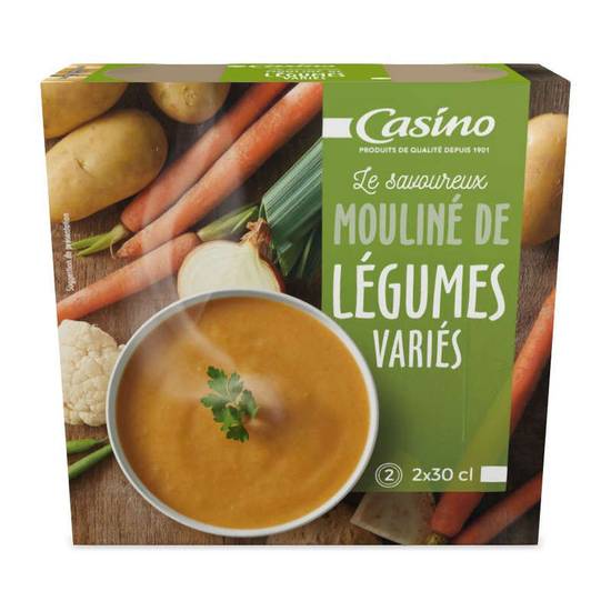 Mouliné de légumes variés soupe Casino 2x30 cl