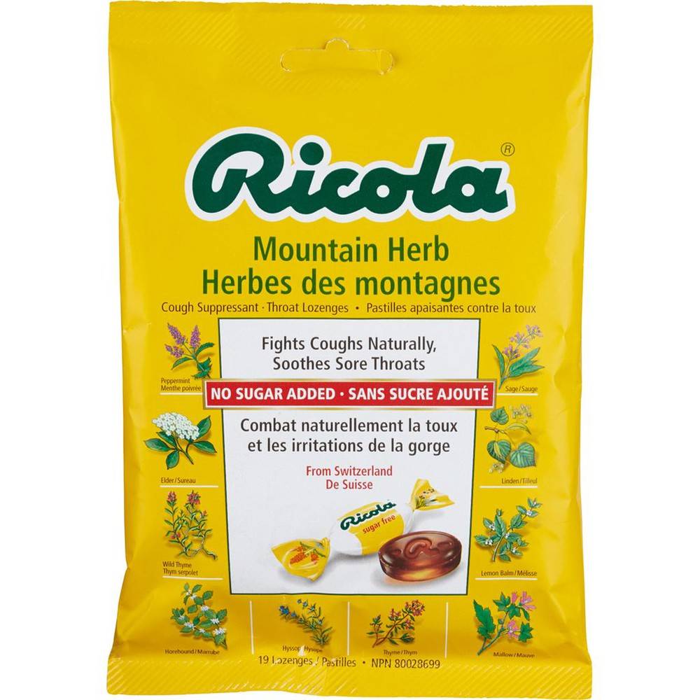 Ricola throat drops, mountain herb - throat drops, mountain herb (75 g)