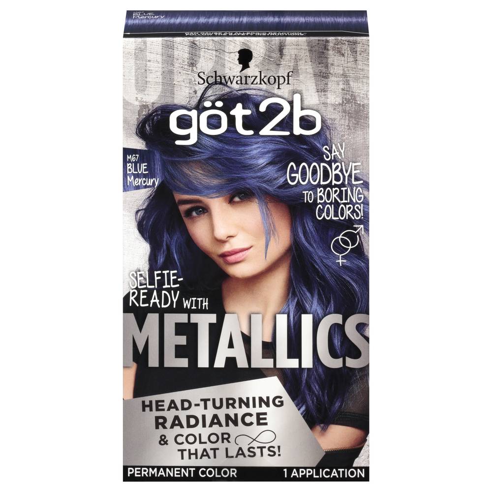 got2b M67 Metallics Permanent Hair Color, Blue Mercury (8 oz)