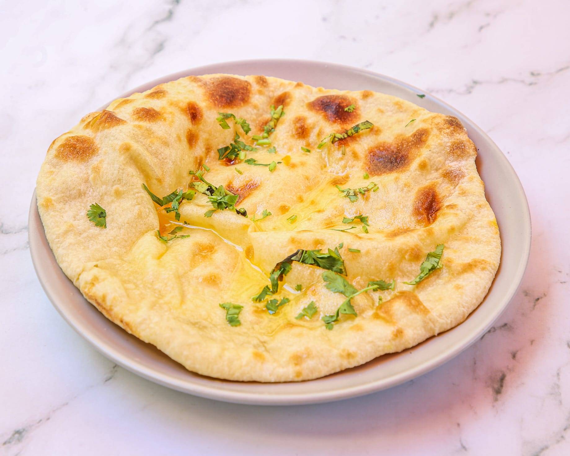 Naan fromage et ail