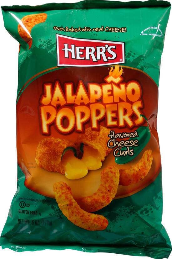 Herr's Jalapeno Poppers Cheese Curls (6 oz)