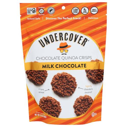 Undercover Snacks Chocolate Quinoa Mini Crisps, Milk Chocolate (3 oz)