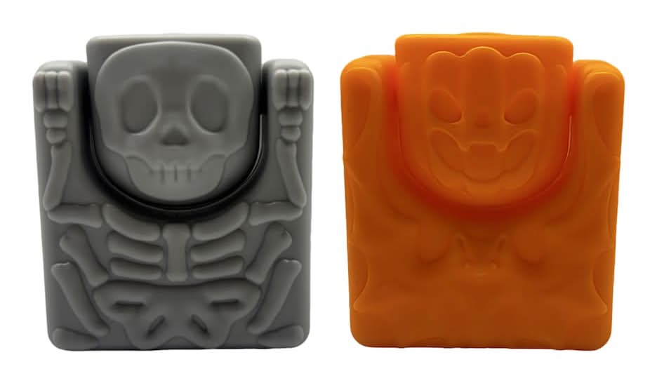 Seasonal Collection Halloween Themed Battery Operated Led Projector Light, Orange-Black (2 pack)