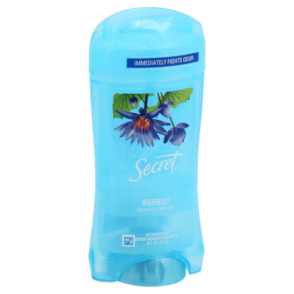 Secret Waterlily Clear Gel 48hr Antiperspirant (2.6 oz)