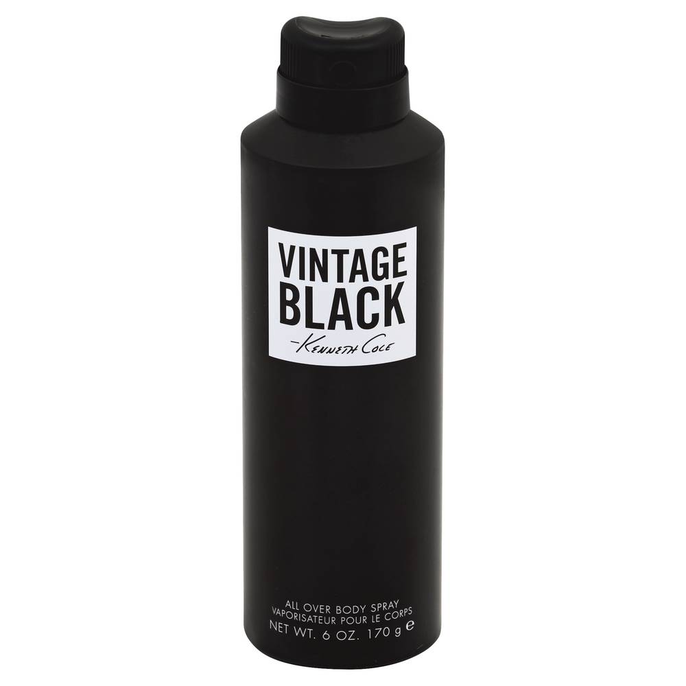 Vintage Black Body Spray For Men (6 oz)