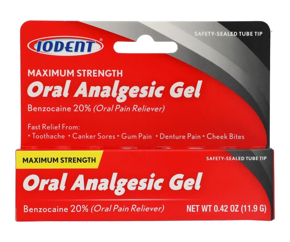 Iodent Maximum Strength Oral Analgesic Gel Tube (0.42 oz)