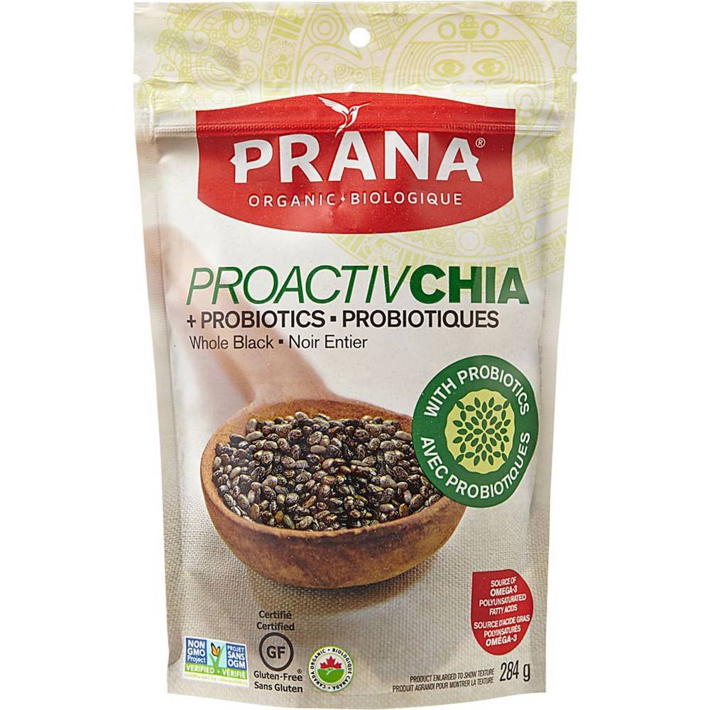 Prana Organic Proactivchia, Whole Black (284 g)