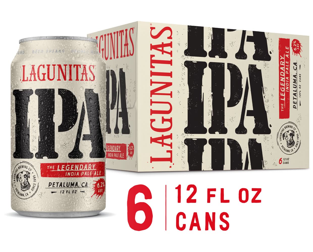 Lagunitas India Pale Ale Beer (6 x 12 fl oz)