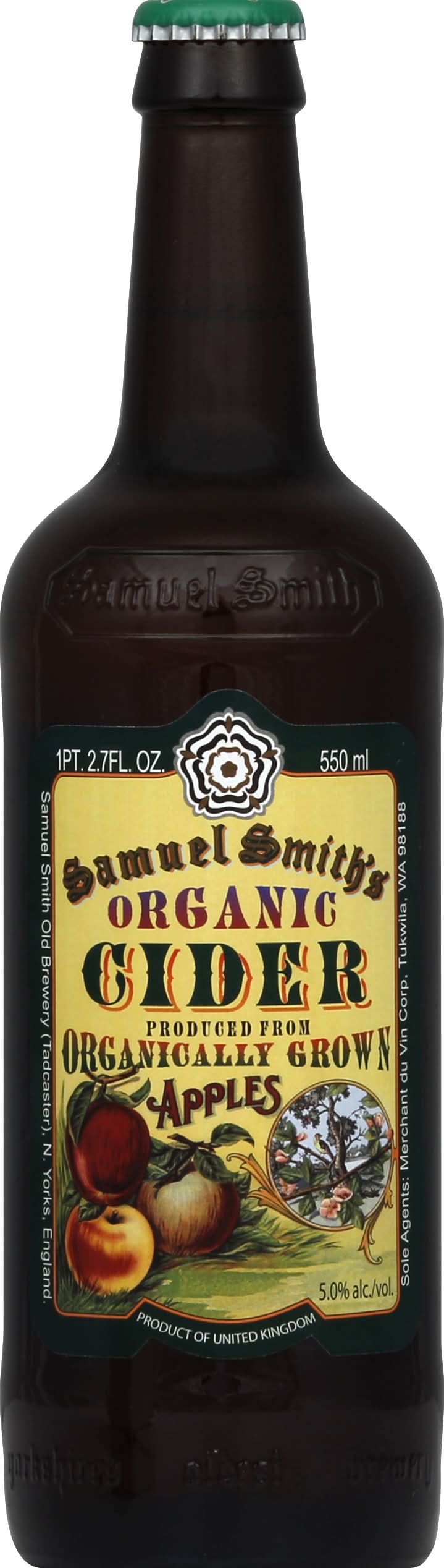 Samuel Smith United Kingdom Imported Organic Apple Cider (550 ml)