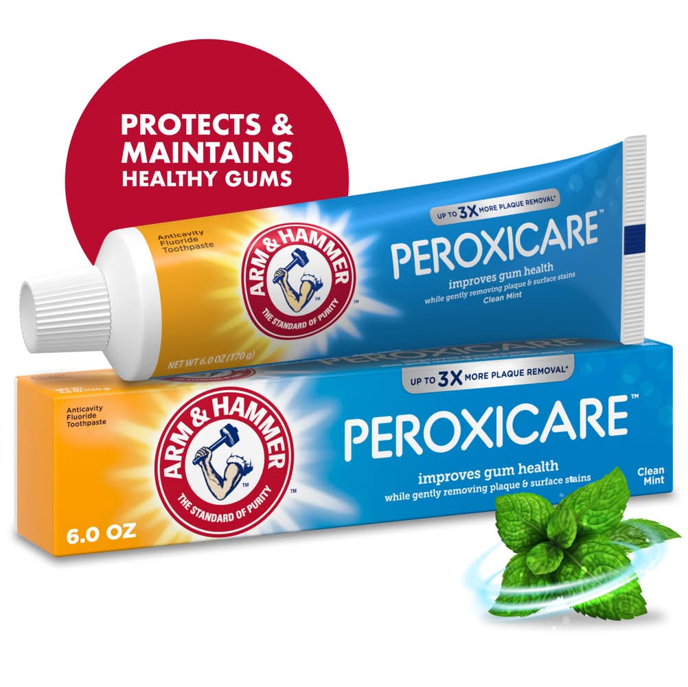Arm & Hammer Peroxicare Deep Clean Fluoride Anticavity Clean Mint Toothpaste (6 oz)
