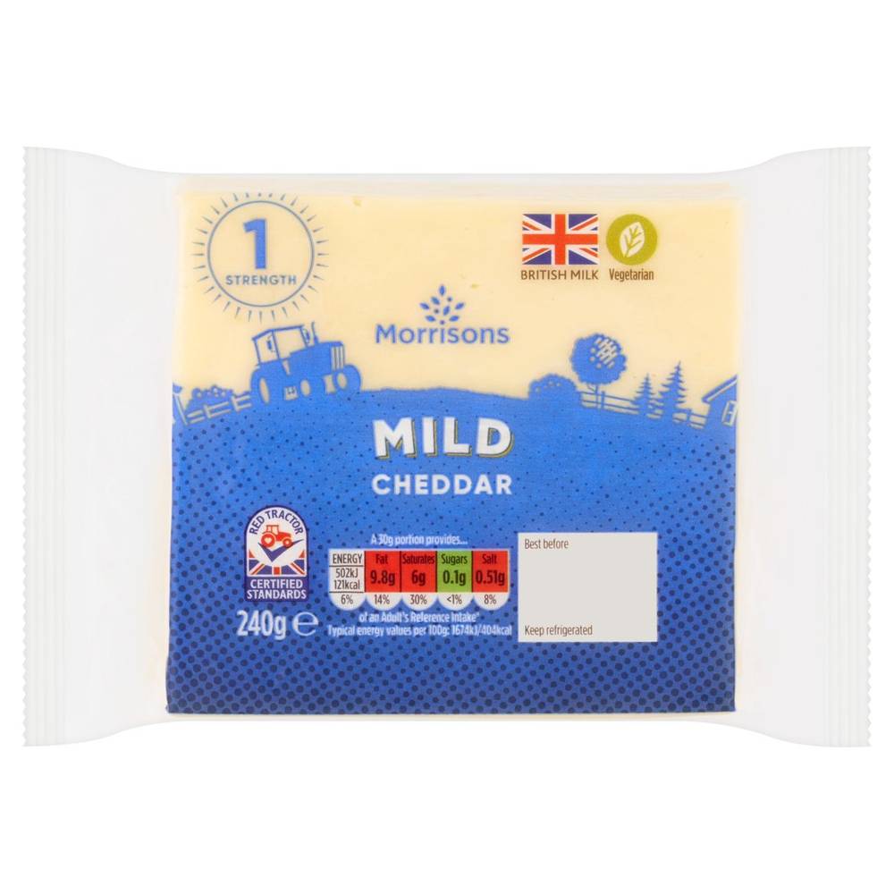 Morrisons Mild White Cheddar Cheese (240g)