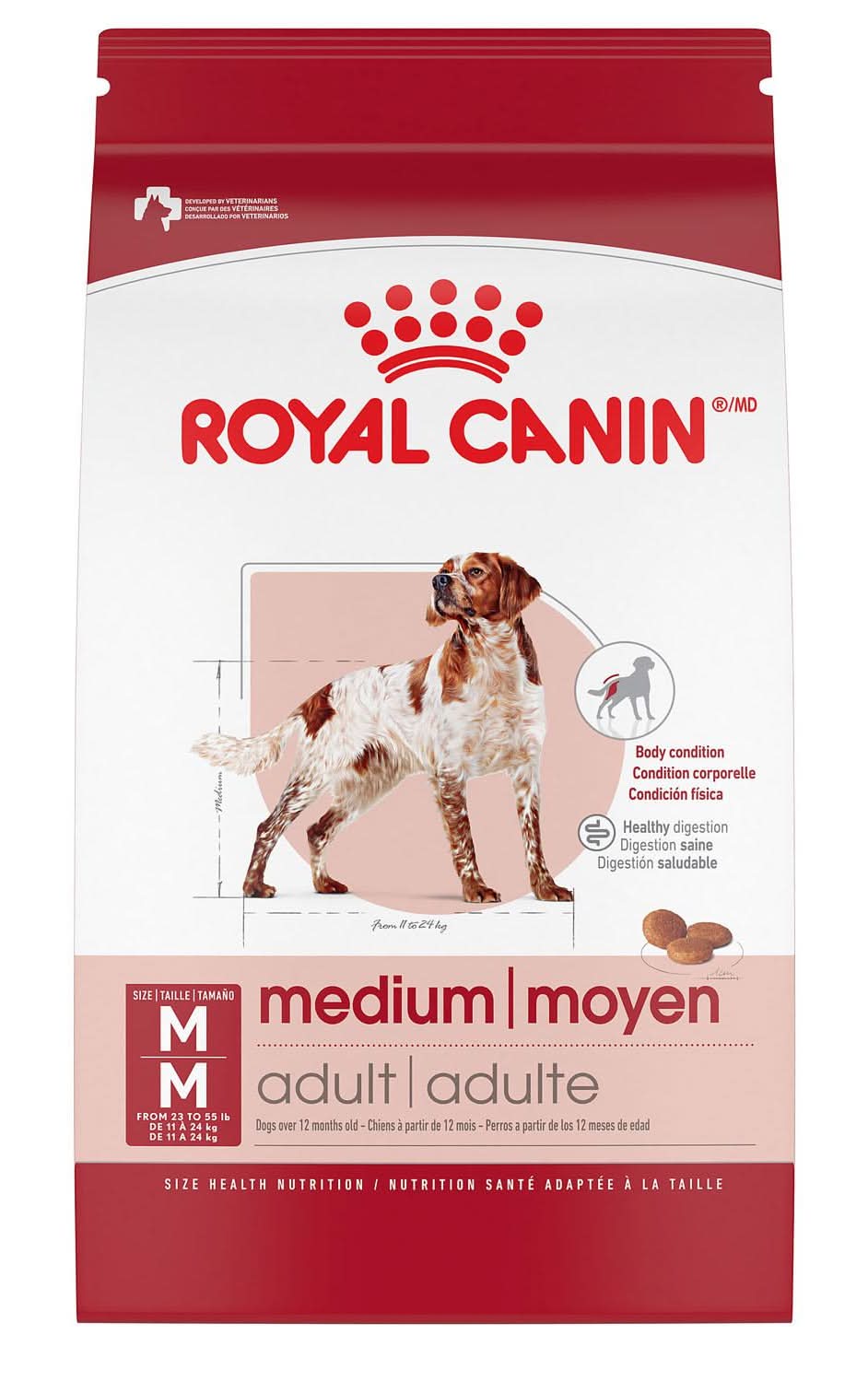 Royal Canin Size Health Nutrition Medium Breed Adult Dog Food, 17 lb