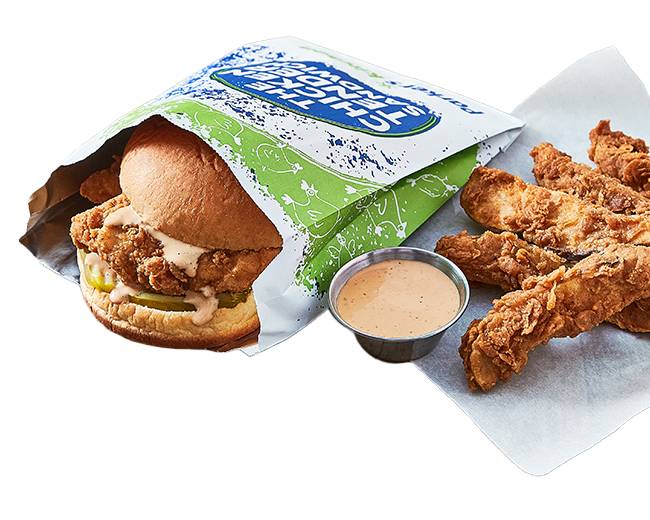 Chicken Tender Sandwich Fill Up Box