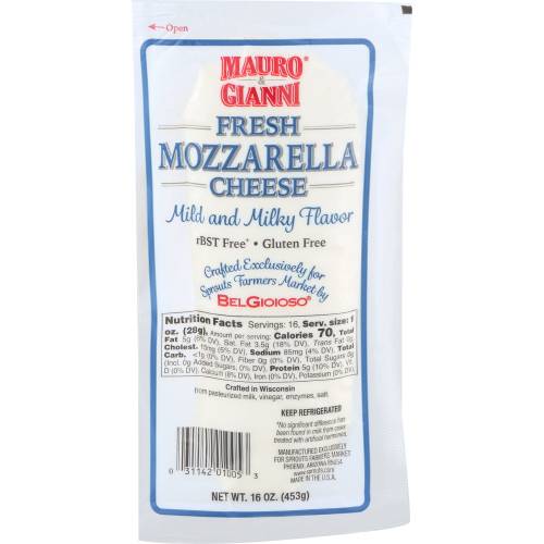 Mauro & Gianni Fresh Mozarella Cheese Log