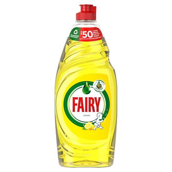 Fairy Lemon, Washing Up Liquid With Liftaction (654ml)