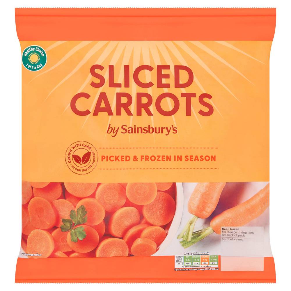 Sainsbury's Sliced Carrots 1kg