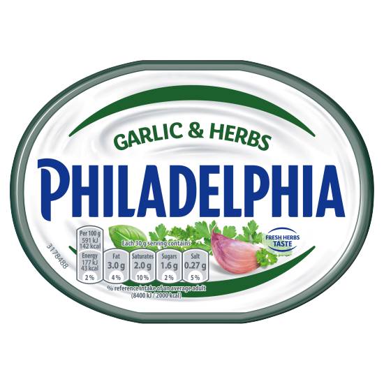Philadelphia Garlic & Herbs Soft Cheese