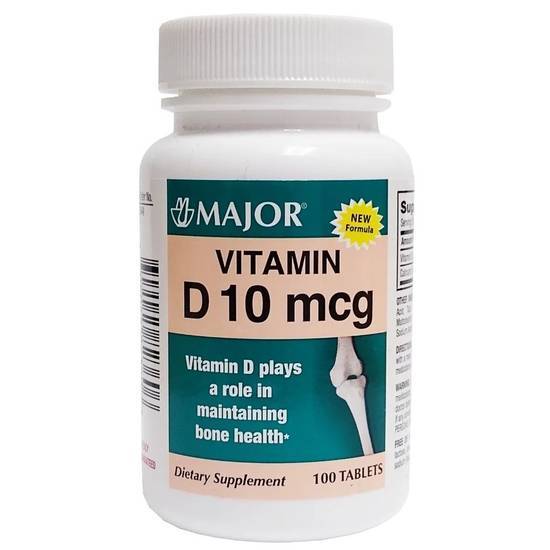 Major Vitamin D 10 Mcg