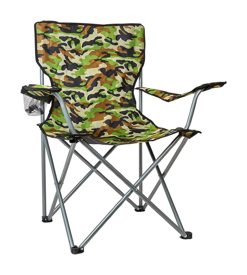 Folding Camo Pattern Quad Chair