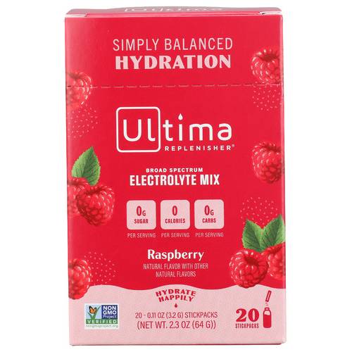 Ultima Replenisher Raspberry Electrolyte Drink Mix