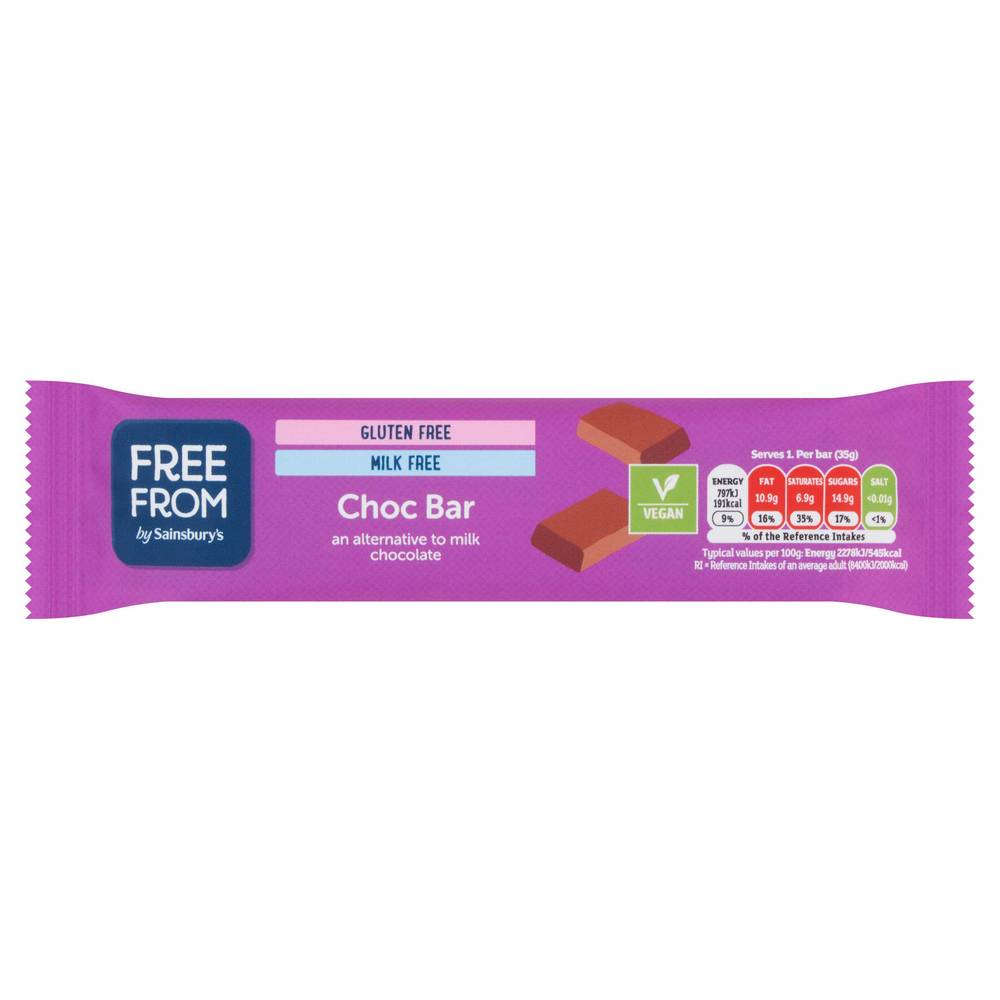 Sainsbury's Free From Chocolate Bar (35g)