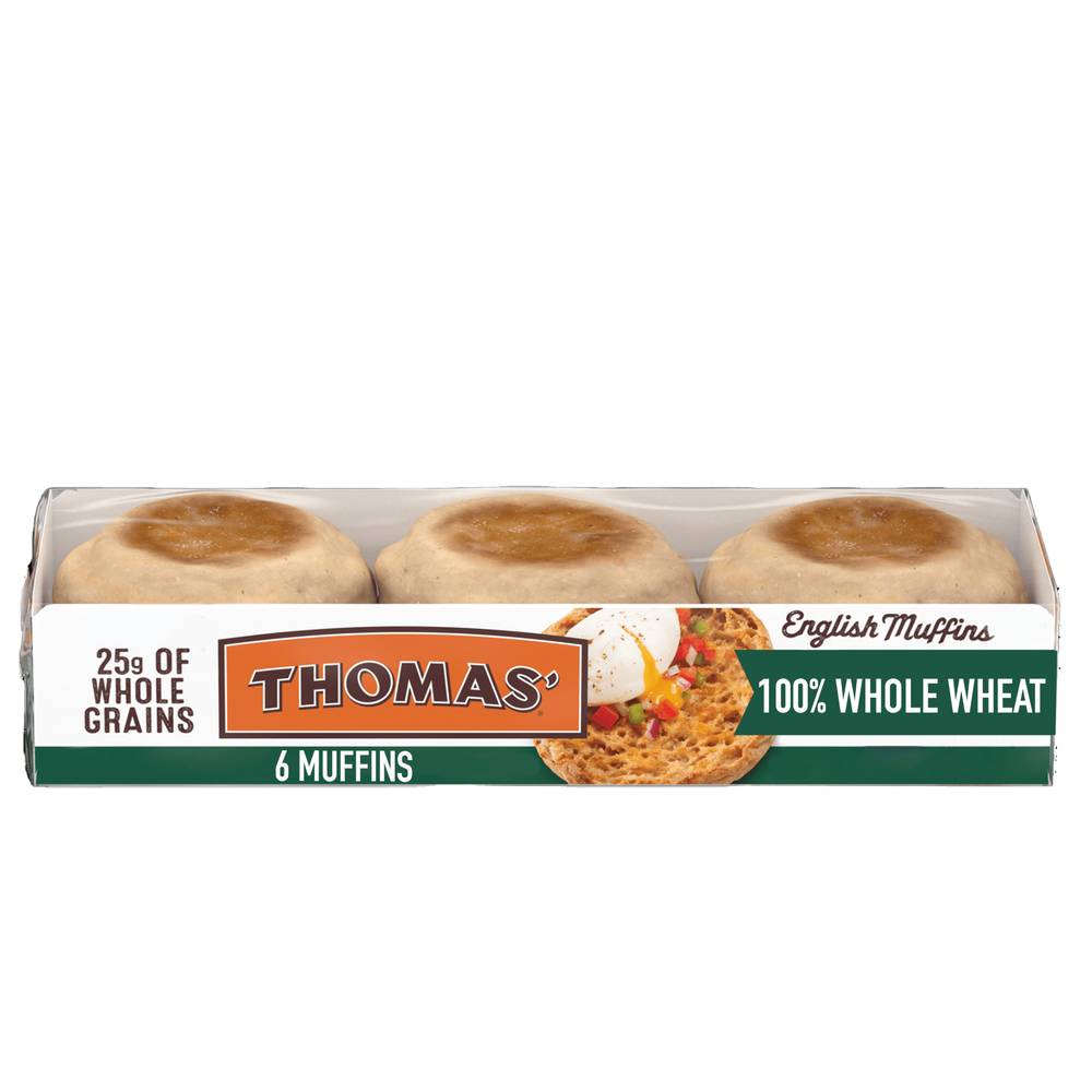 Thomas' 100% Whole Wheat English Muffins (12 oz)