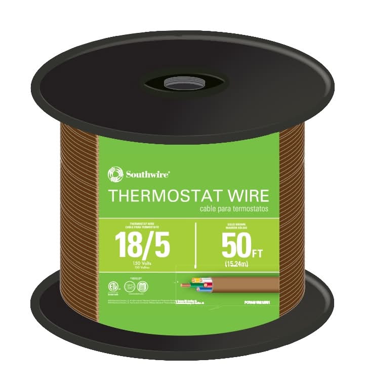 Southwire 50-ft 18 / 5 Solid Thermostat Wire ( By-the-roll )