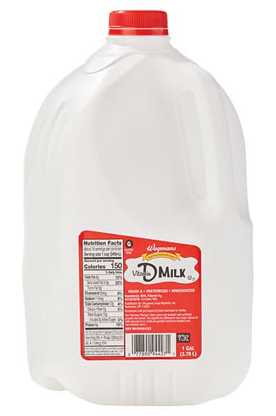 Wegmans Milk, Vitamin D, Whole