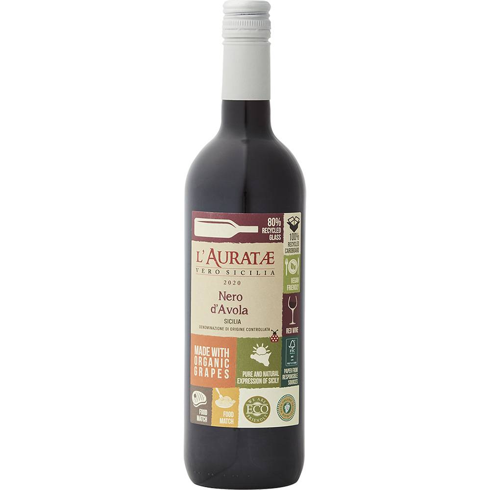L'auratae Organic Vegan Nero D'avola Wine(750 Ml)