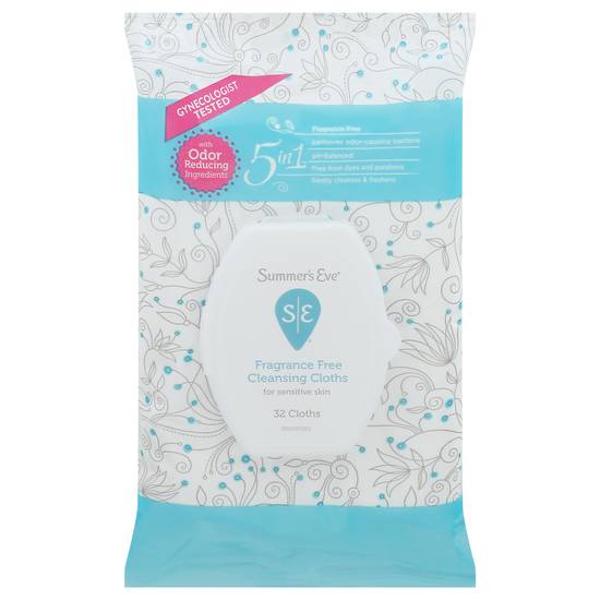 Summer's Eve Fragrance Free Cleansing Cloths (32 ct)