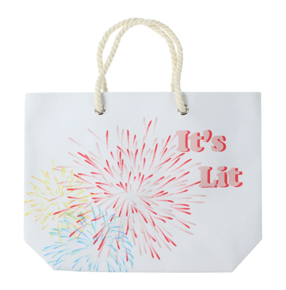 Rope Handle Tote Bag Fireworks